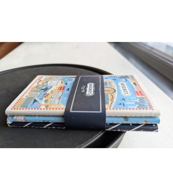 London Stationery A6 Lined Notebooks Set of 3 Gift Idea for Travel Lover NEW - Picture 9 of 11